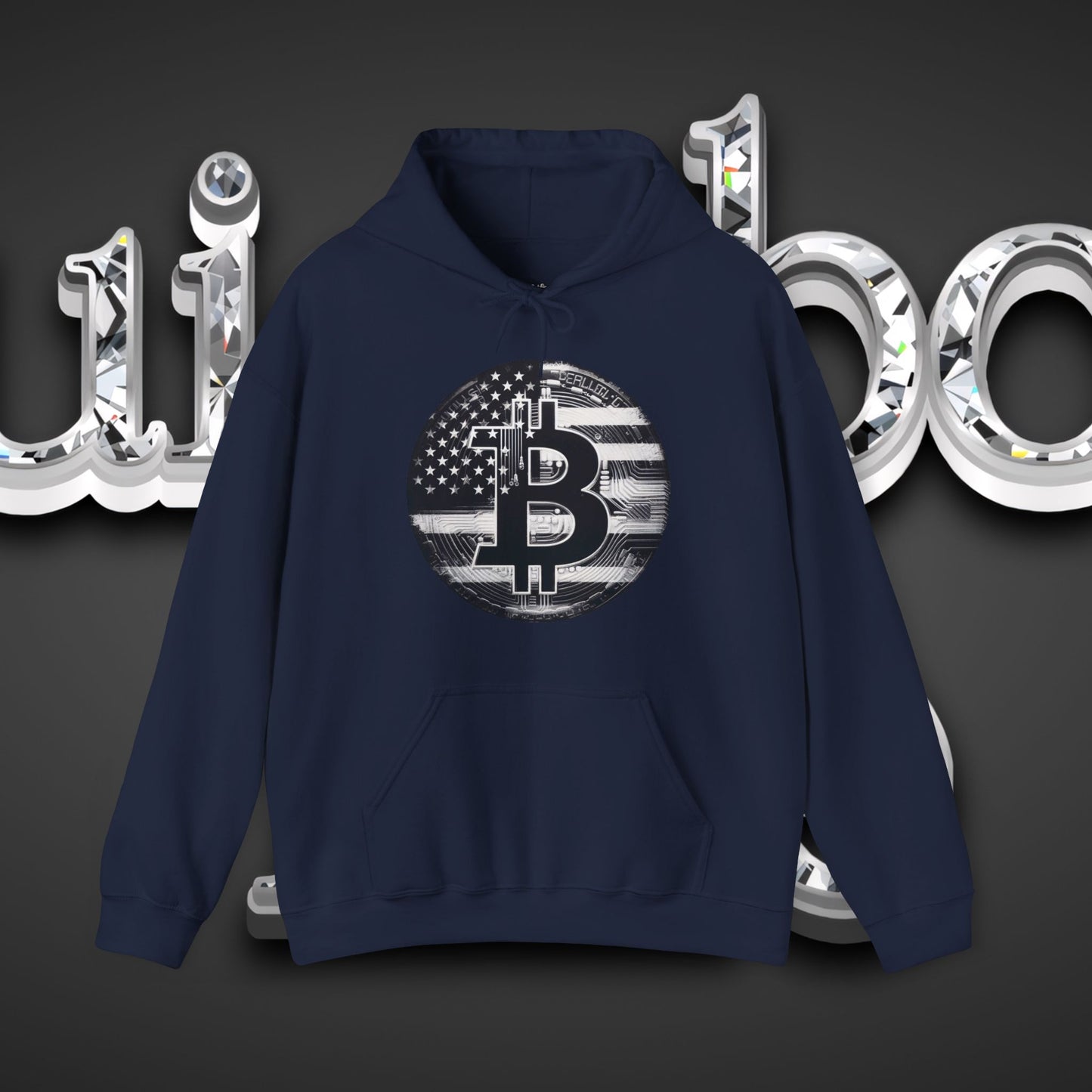 Crypto Hoodie - Custom Bitcoin Flag