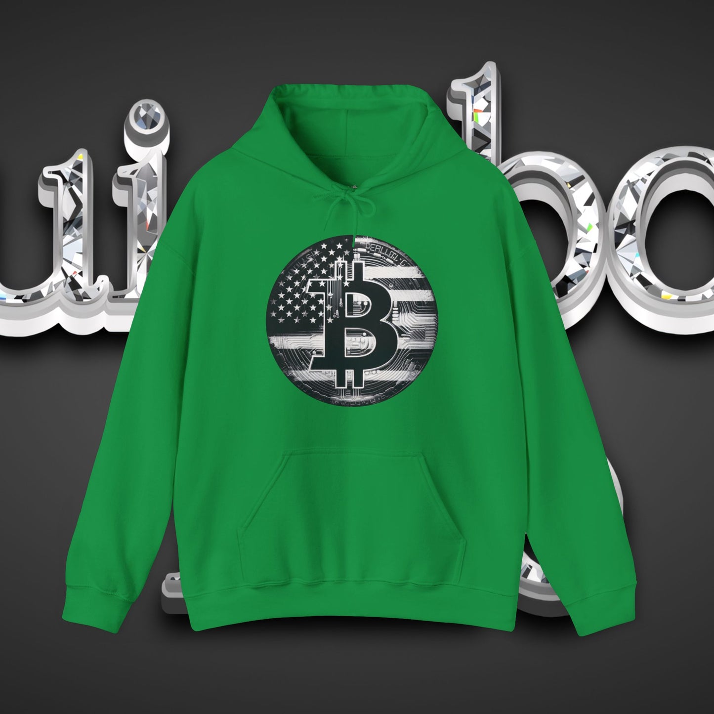 Crypto Hoodie - Custom Bitcoin Flag