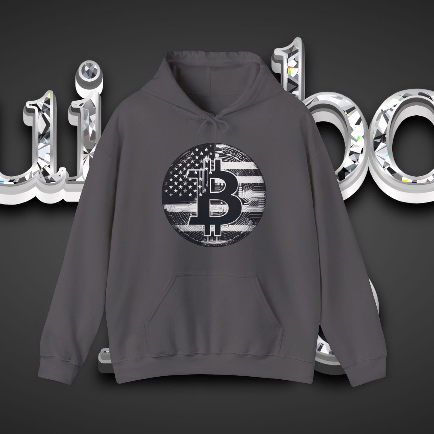 Crypto Hoodie - Custom Bitcoin Flag