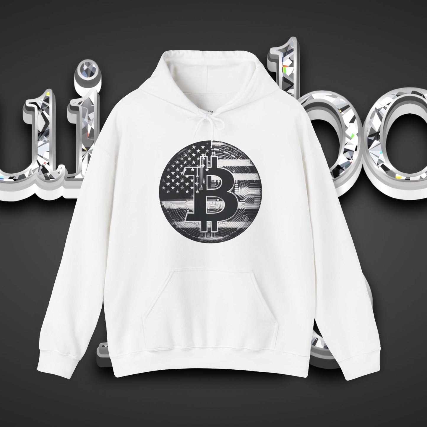 Crypto Hoodie - Custom Bitcoin Flag