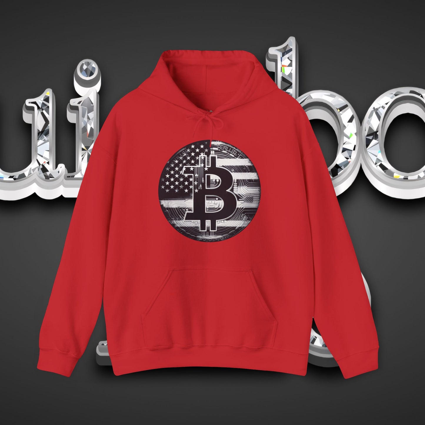 Crypto Hoodie - Custom Bitcoin Flag