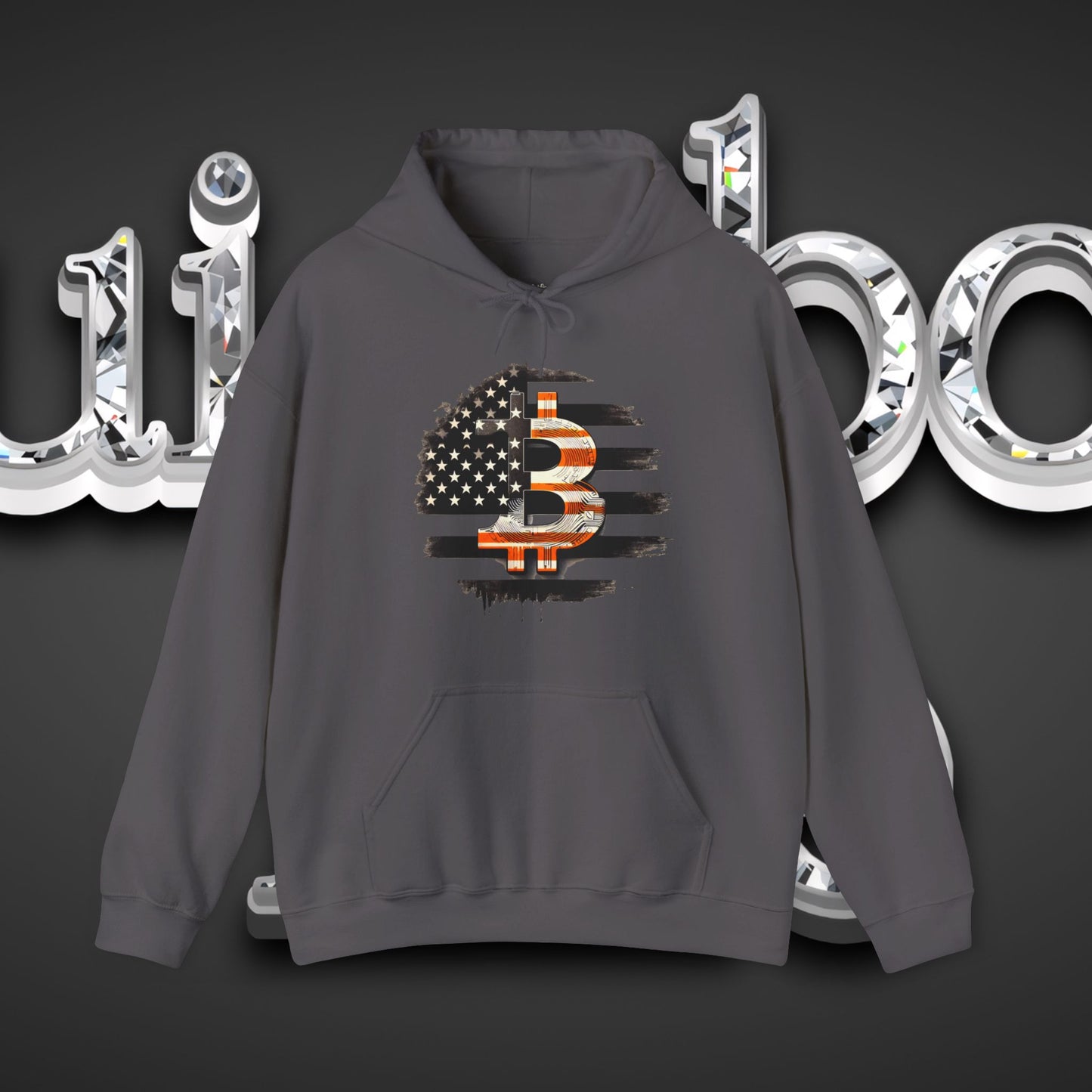 Crypto Hoodie - Custom Bitcoin Flag Color