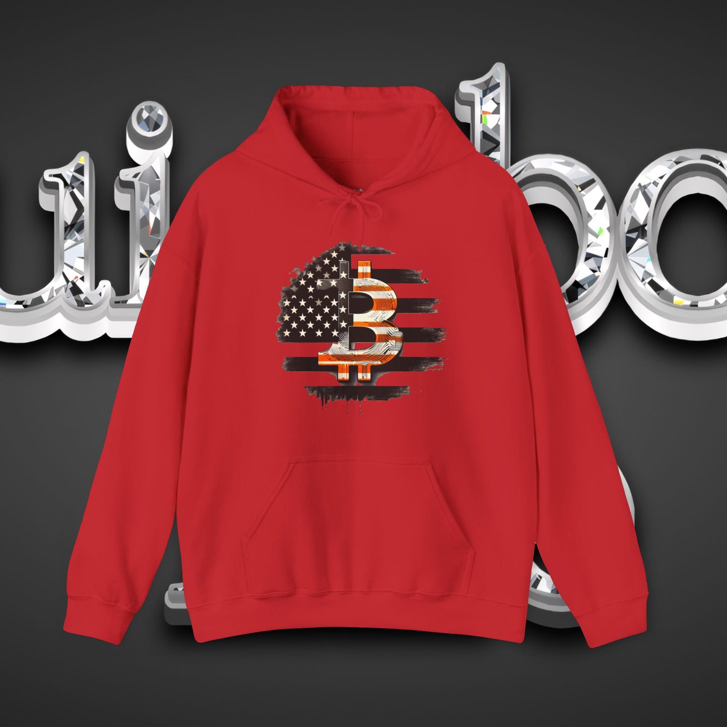 Crypto Hoodie - Custom Bitcoin Flag Color