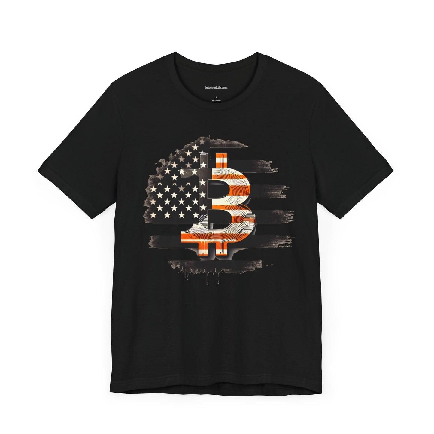 Crypto T-Shirt - Custom Bitcoin (BTC) Flag v2