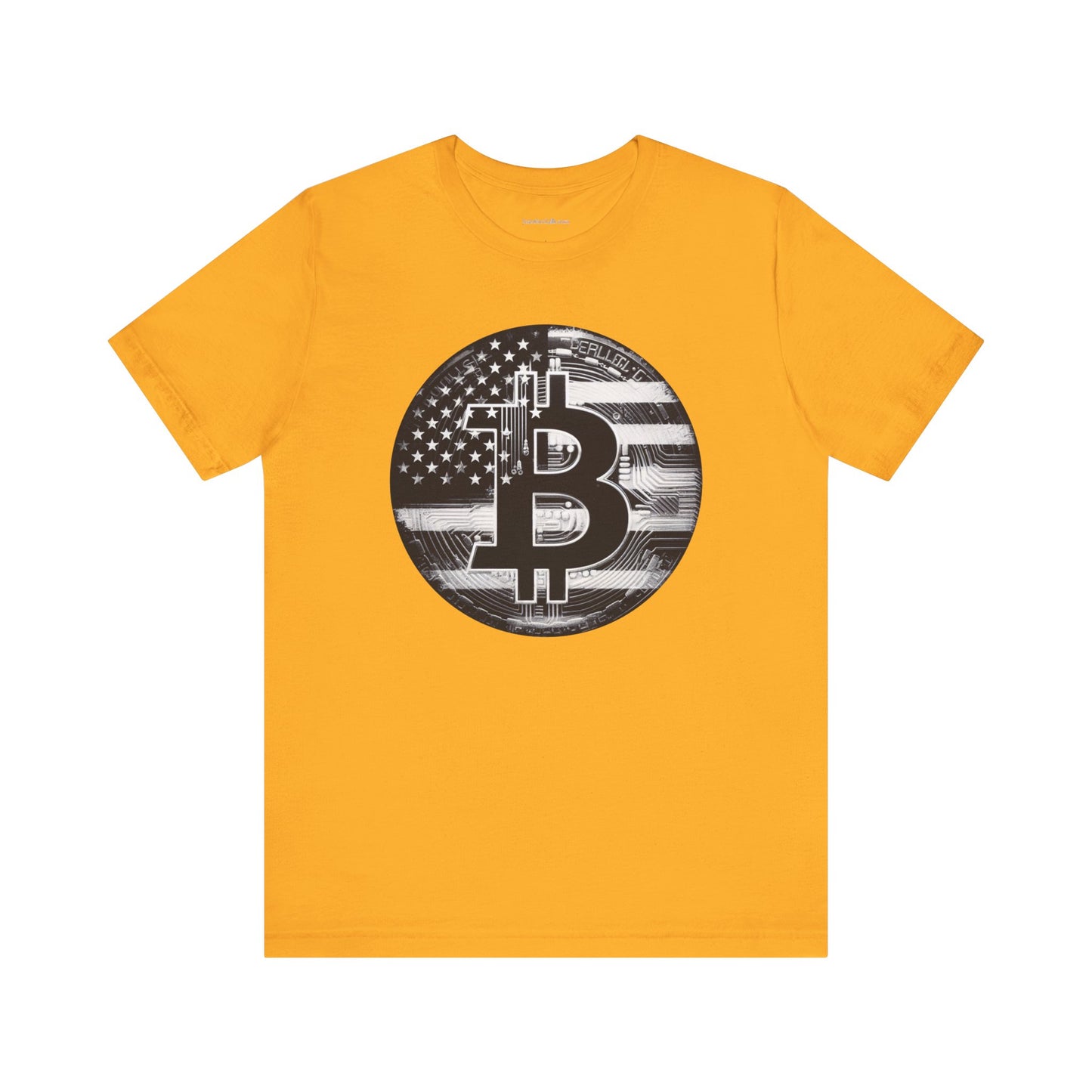 Crypto T-Shirt - Custom Bitcoin (BTC) Flag