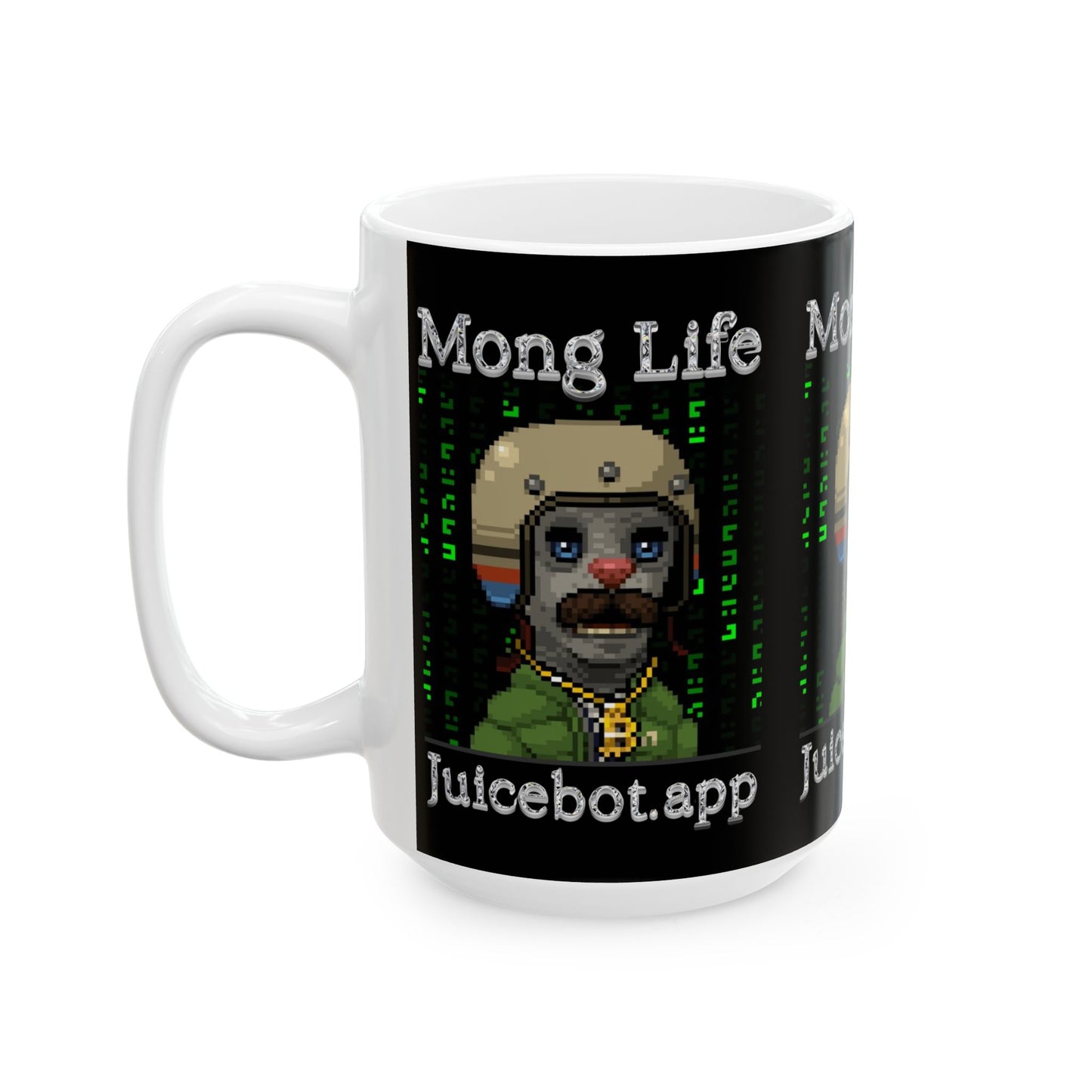 Juicebot Life Ceramic Mug, (11oz, 15oz)