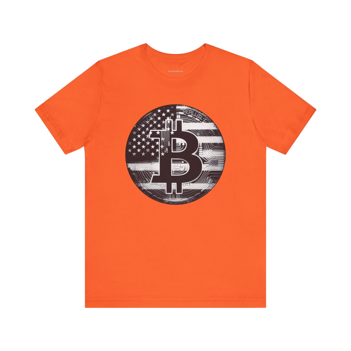 Crypto T-Shirt - Custom Bitcoin (BTC) Flag