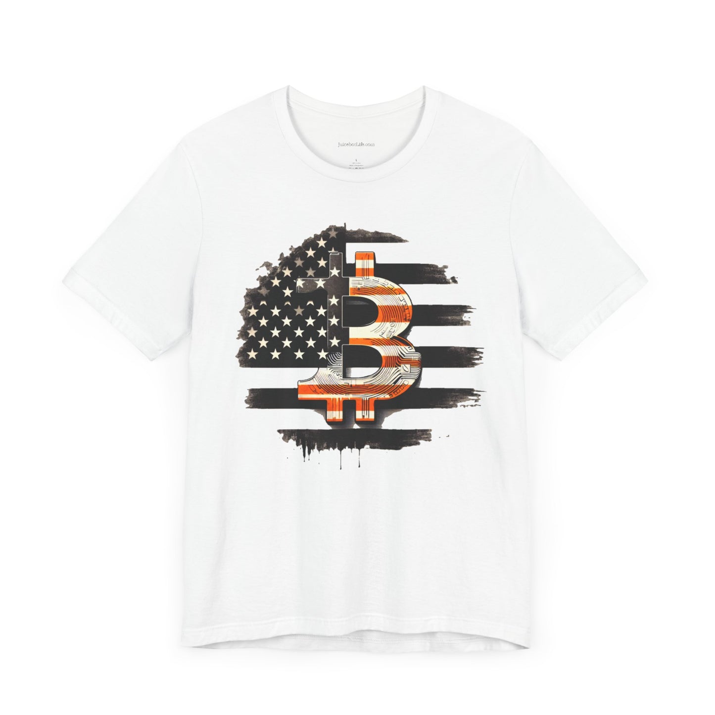 Crypto T-Shirt - Custom Bitcoin (BTC) Flag v2