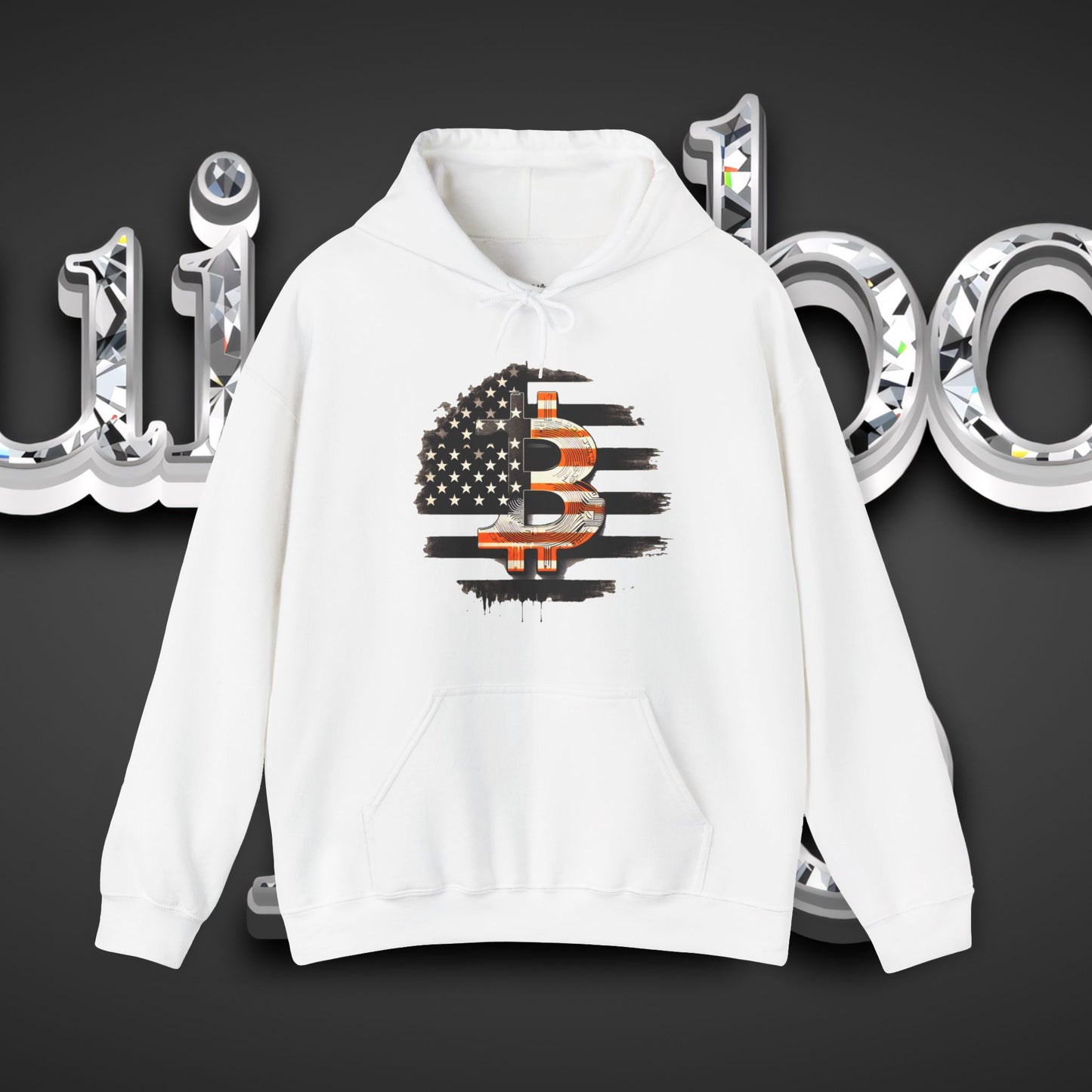 Crypto Hoodie - Custom Bitcoin Flag Color