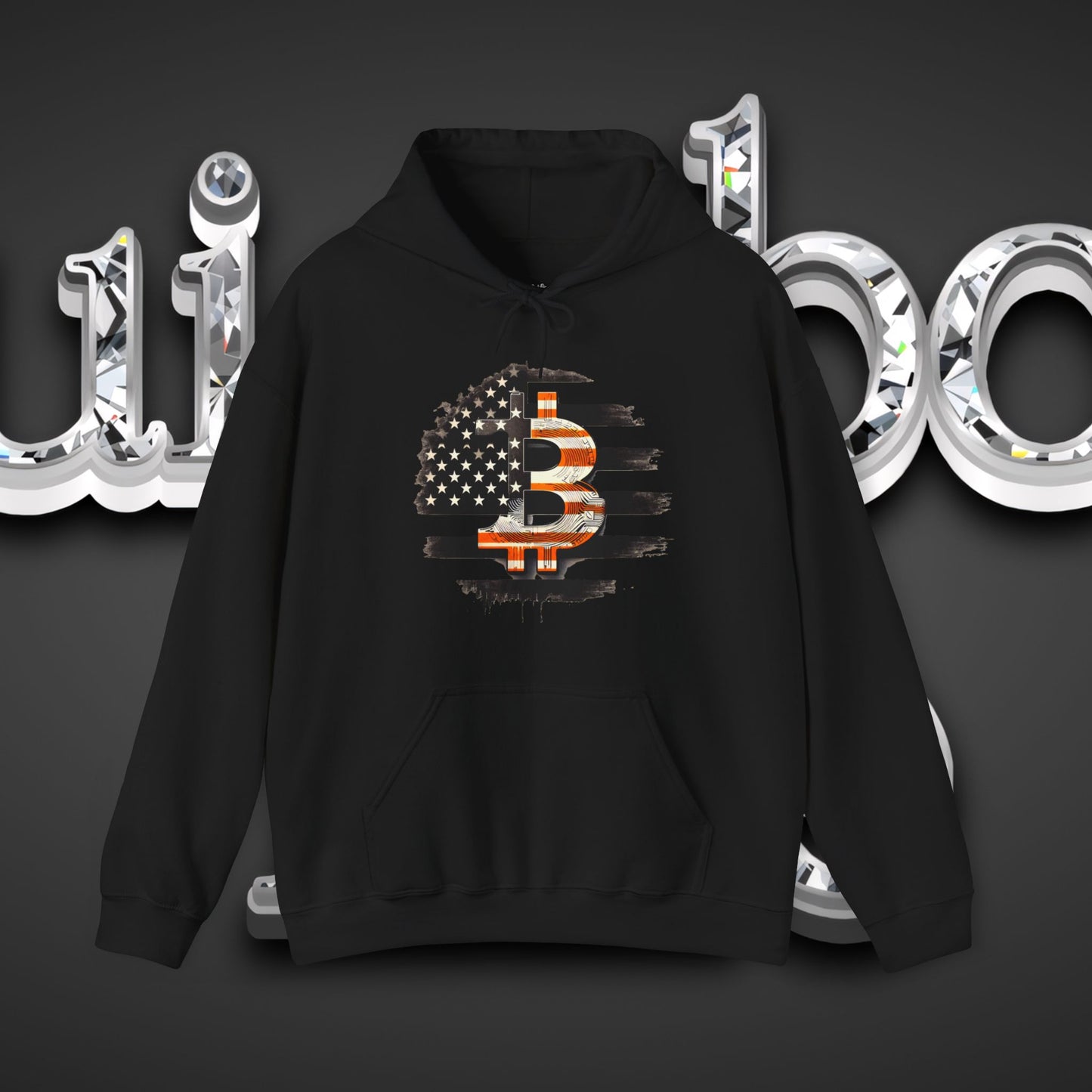 Crypto Hoodie - Custom Bitcoin Flag Color