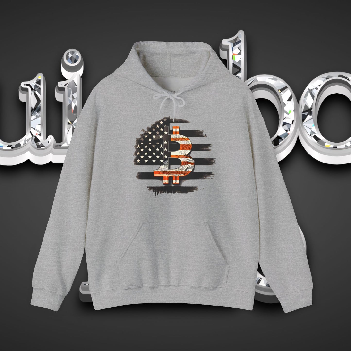 Crypto Hoodie - Custom Bitcoin Flag Color