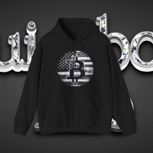 Crypto Hoodie - Custom Bitcoin Flag