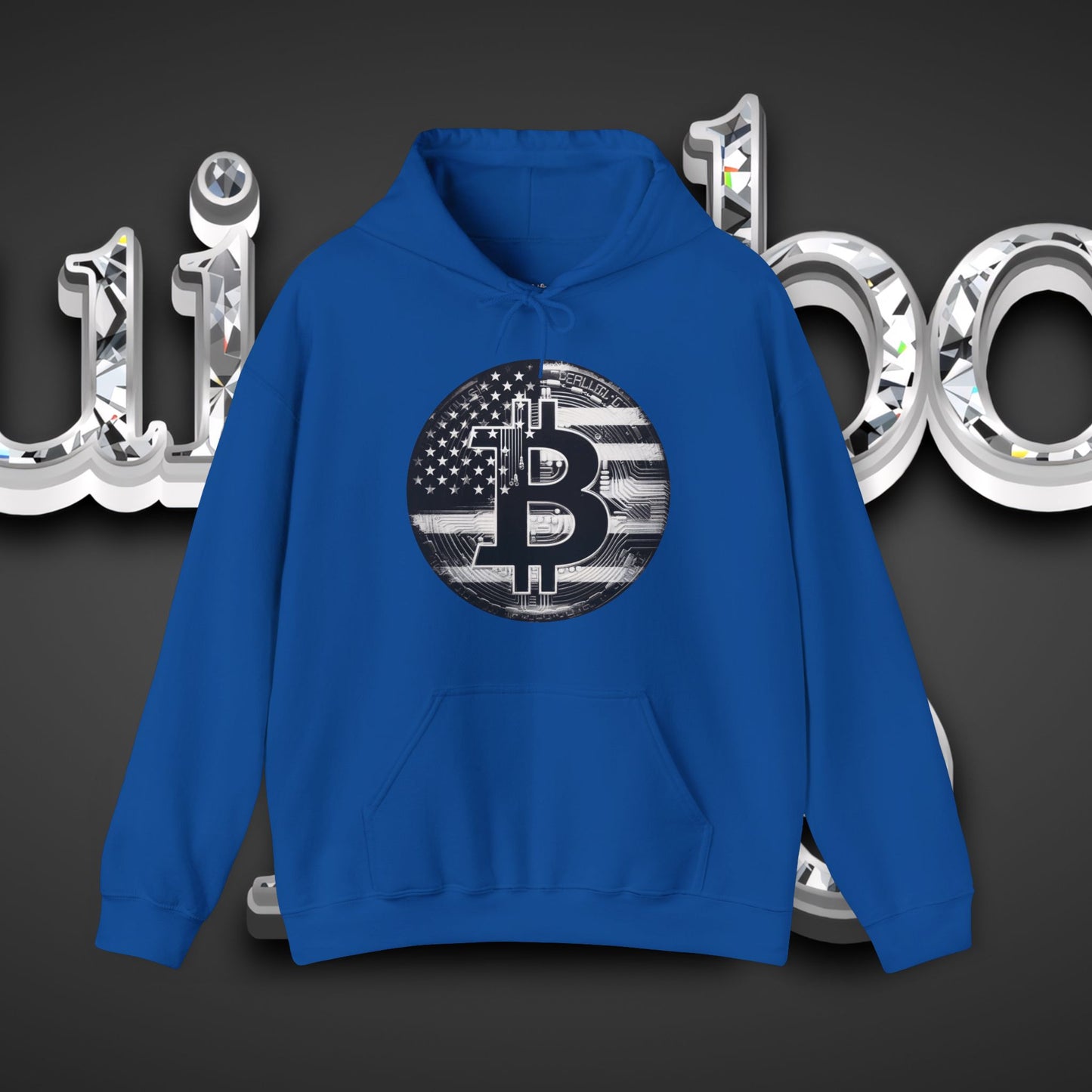 Crypto Hoodie - Custom Bitcoin Flag